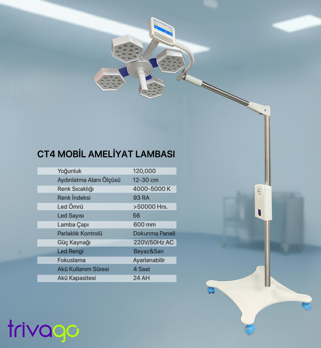    Mobil Led Ameliyat Lambası